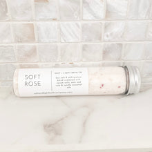 Load image into Gallery viewer, SOFT ROSE BATH SALTS 4oz TUBE