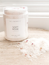 Load image into Gallery viewer, SOFT ROSE BATH SALTS 10oz JAR