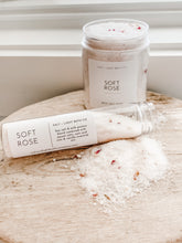 Load image into Gallery viewer, SOFT ROSE BATH SALTS 10oz JAR