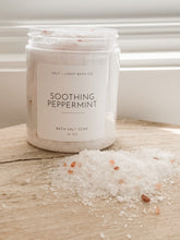 Load image into Gallery viewer, SOOTHING PEPPERMINT BATH SALTS 10oz JAR
