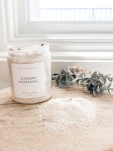 Load image into Gallery viewer, SUNDAY MORNING BATH SALTS 10oz JAR
