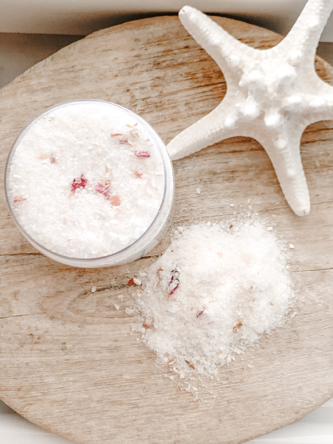 SOFT ROSE BATH SALTS 10oz JAR